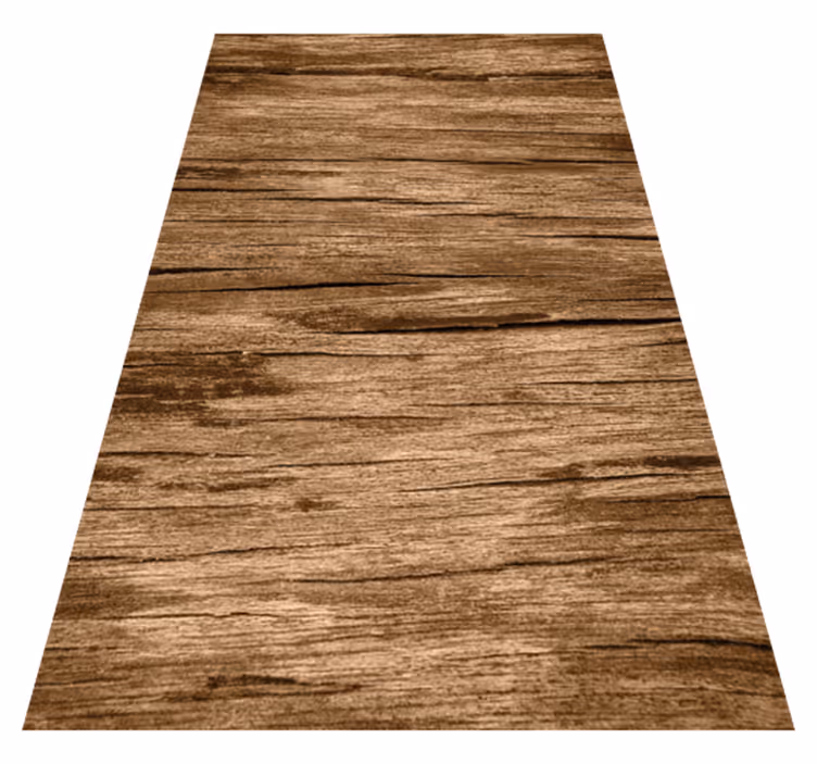 Striped light brown texture rug - TenStickers