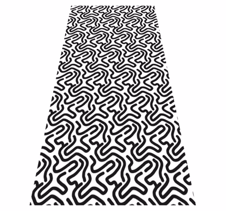 Texture rug with labyrinth design - TenStickers