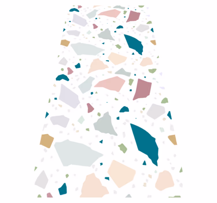 Texture rug with mediterranean terrazzo design - TenStickers