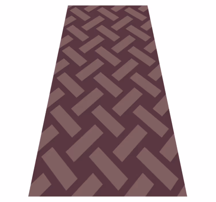 Texture rug geometric purple squared pattern - TenStickers