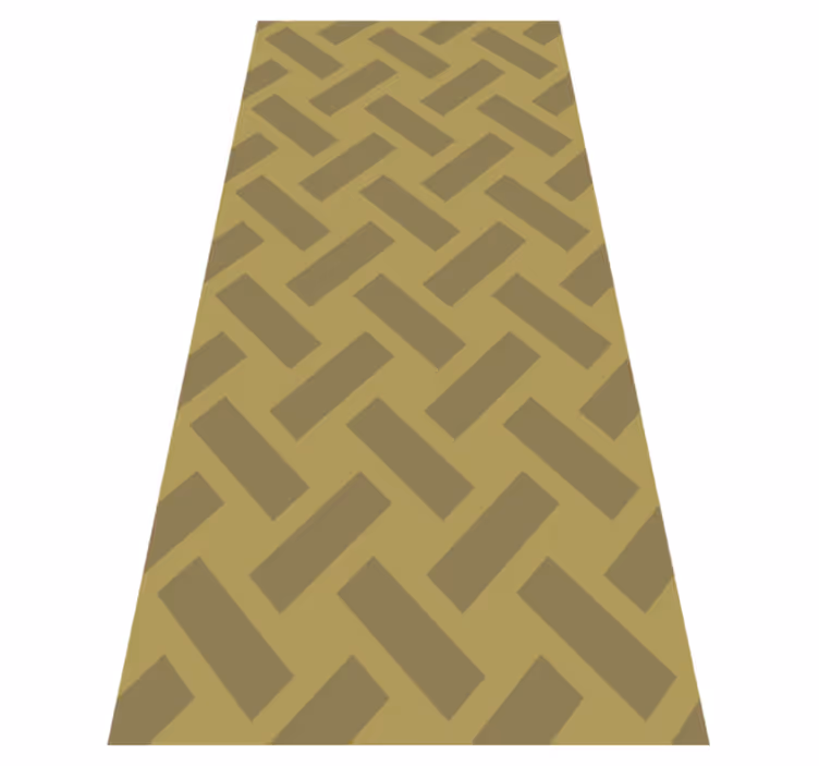 Texture rug geometric yellow square pattern - TenStickers