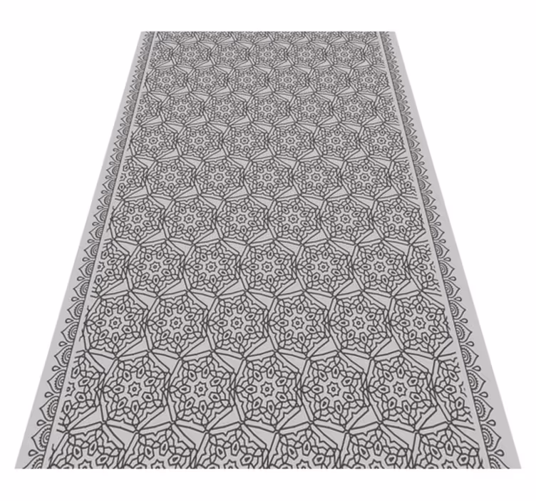 Texture rug in abstract arabic tile style - TenStickers