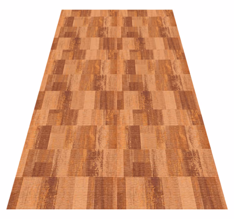 Texture rug with terracotta squares pattern - TenStickers