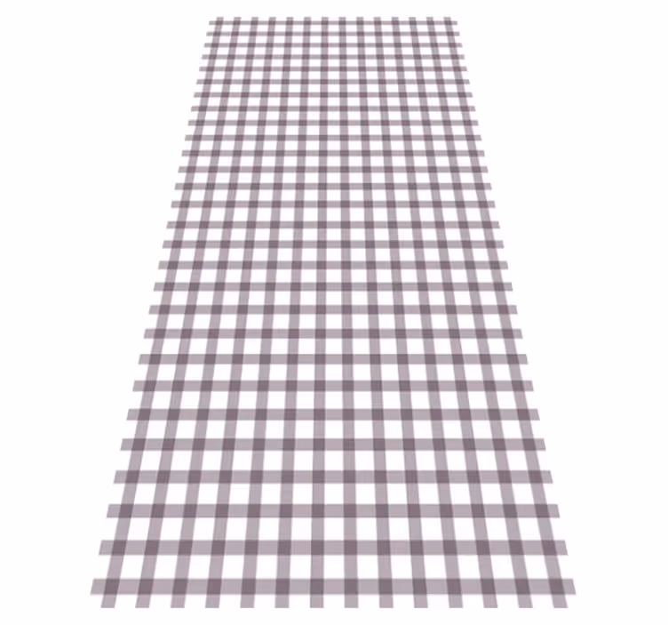 Lilac gingham texture rug - TenStickers