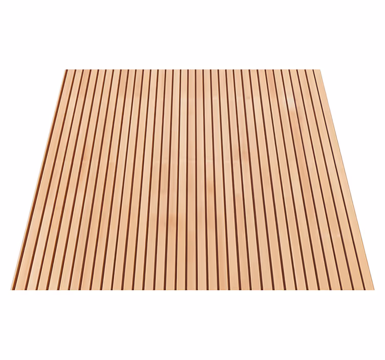 Texture rug vertical light cedar slats - TenStickers