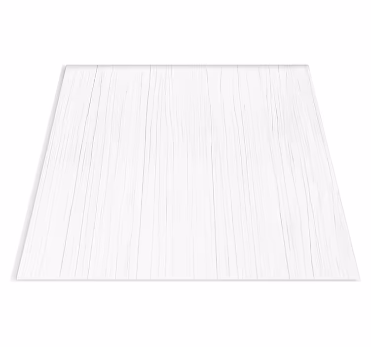 Texture rug pure white vertical timber - TenStickers