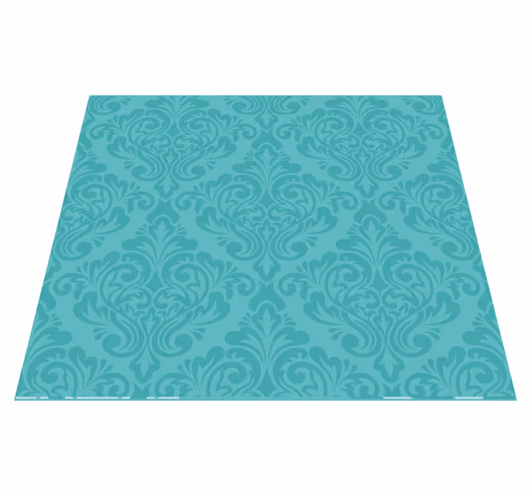 Vintage rug with damask pattern - TenStickers