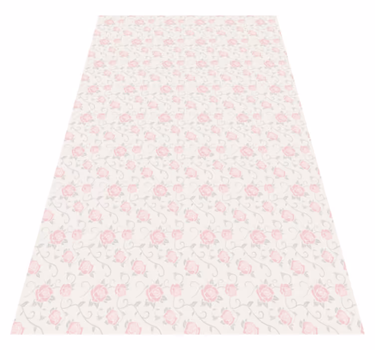 Vintage rug with little flowers design - TenStickers