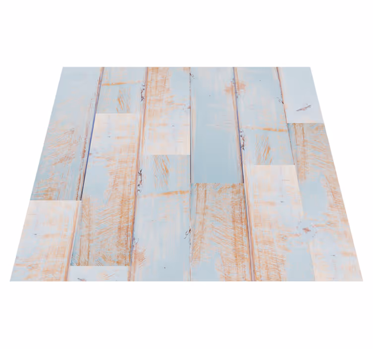 Texture rug distressed wooden planks design - TenStickers