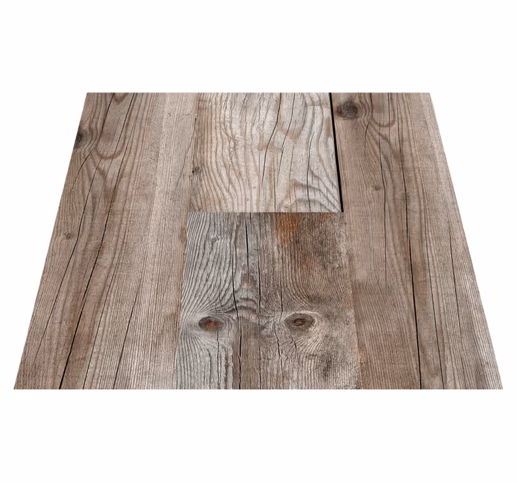 Texture rug with rustic wood patterns - TenStickers