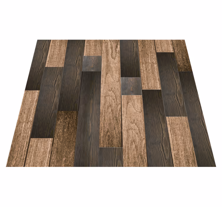 Texture rug with elegant wood designs - TenStickers
