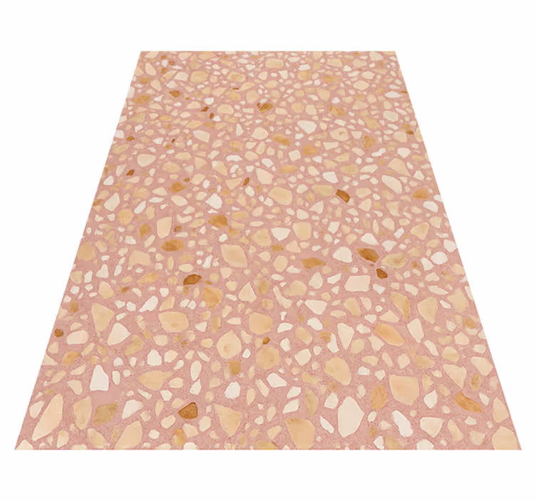 Texture rug rose earth terrazzo - TenStickers