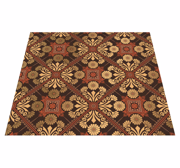 Vintage rug vintage wallpaper for bedroom - TenStickers