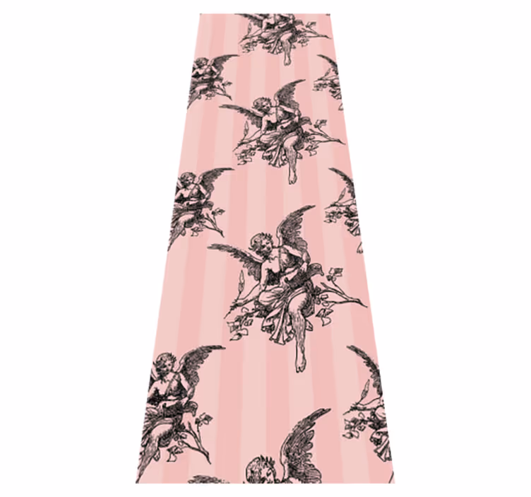 Vintage rug with toile de jouy pattern design - TenStickers