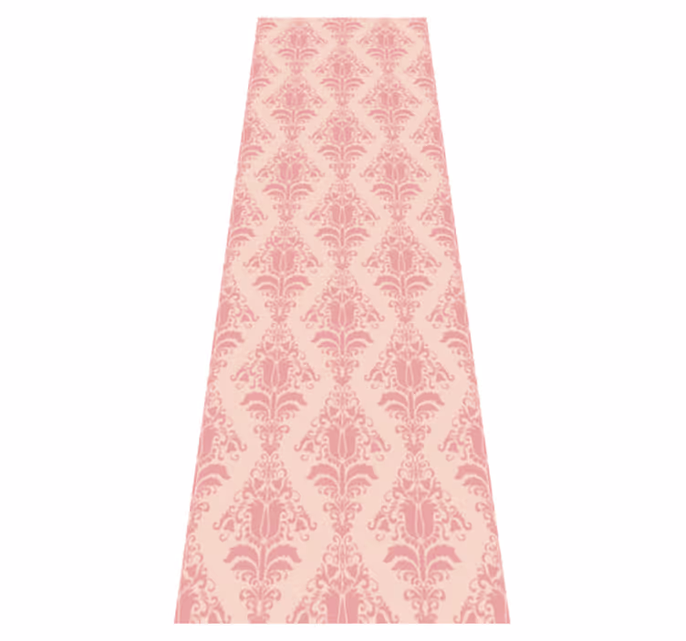 Vintage rug in french provincial pink floral design - TenStickers
