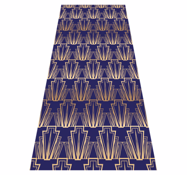 Vintage rug with gradient gold art decor pattern - TenStickers