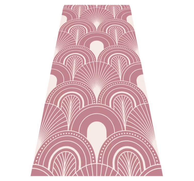 Vintage rug in rose gold arc art decor style - TenStickers
