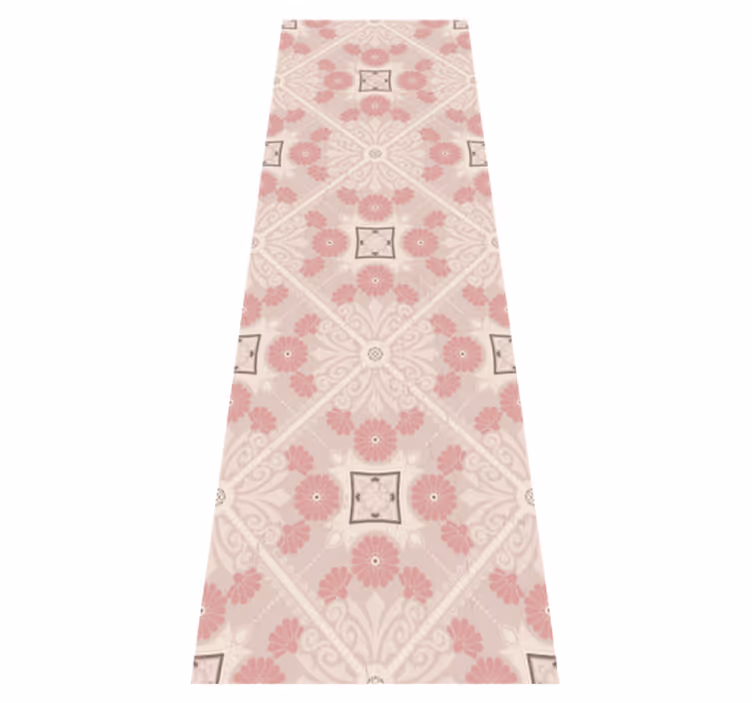 Vintage rug in pastel vintage style pattern - TenStickers