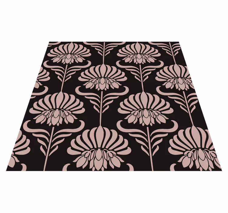 Vintage rug with art nouveau motifs - TenStickers