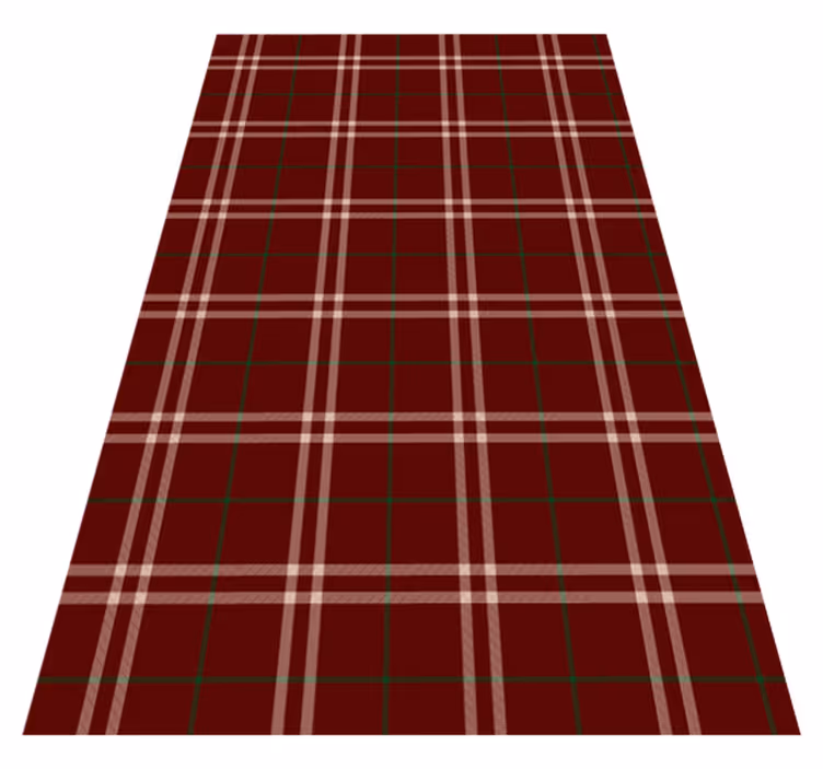 Vintage rug gingham tile area rug - TenStickers