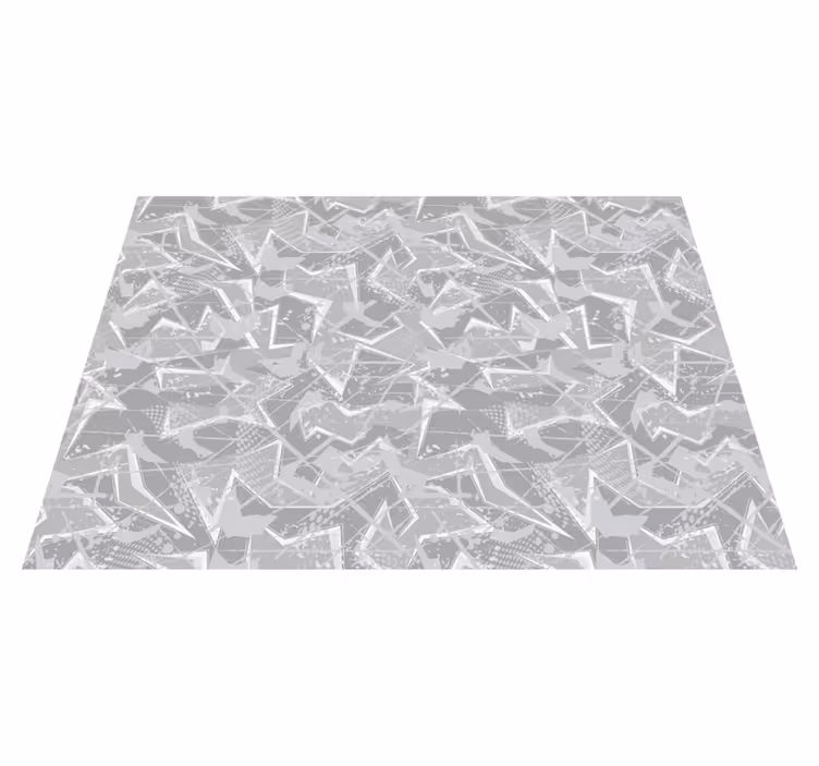 Vintage rug with gray 80's fine graphics - TenStickers