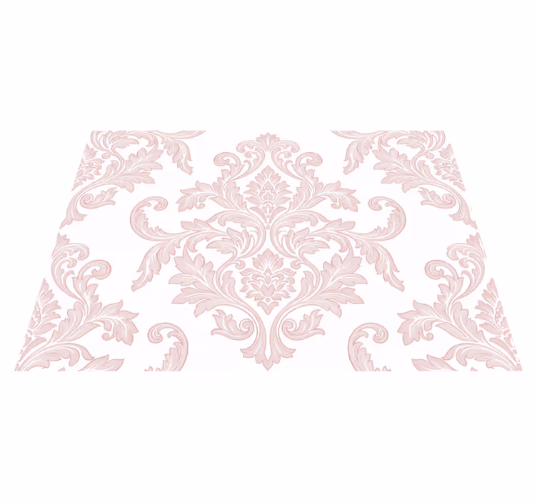 Vintage rug blush damask paisley design - TenStickers