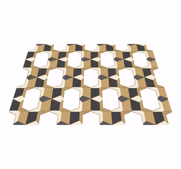 Vintage rug in checkered pattern - TenStickers