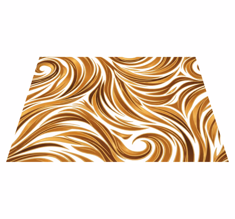 Vintage rug with golden fur design - TenStickers