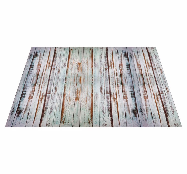 Vintage rug with stripped wood design - TenStickers