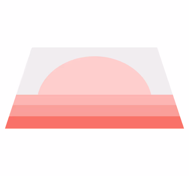 Vintage rug pink 70s sunset design - TenStickers