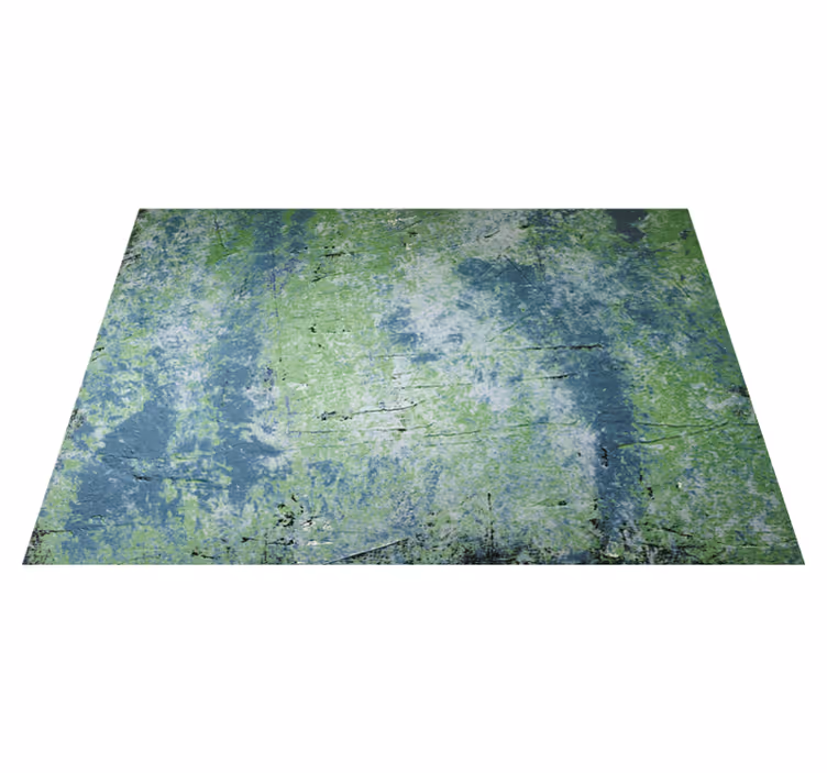 Vintage rug in blue shades vintage wall - TenStickers