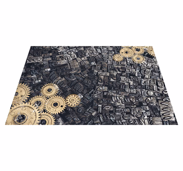 Vintage rug 3d retro nostalgic metal gear - TenStickers