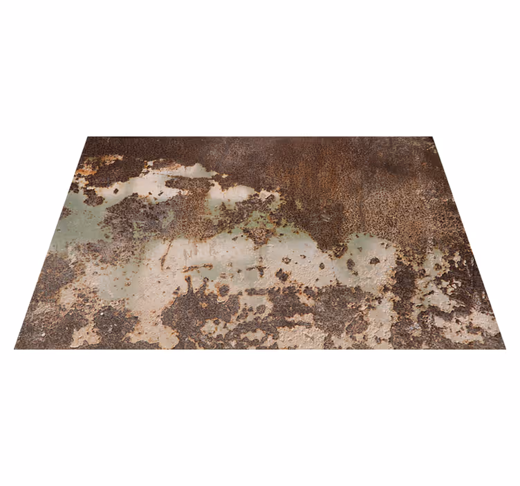 Texture rug inspired by weathered metal wall - TenStickers