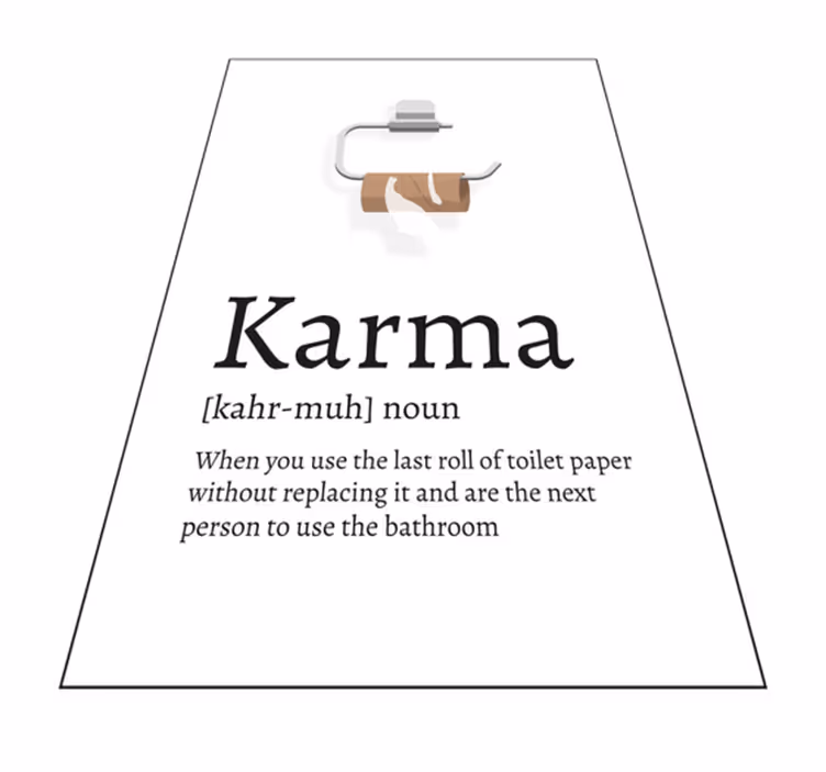 Quote rug what goes around comes around - TenStickers