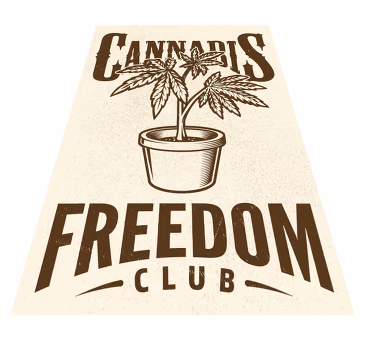 Quote rug for cannabis community - TenStickers
