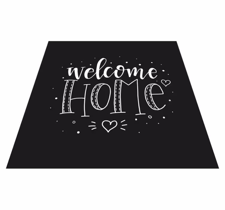 Quote rug welcome home rug - TenStickers