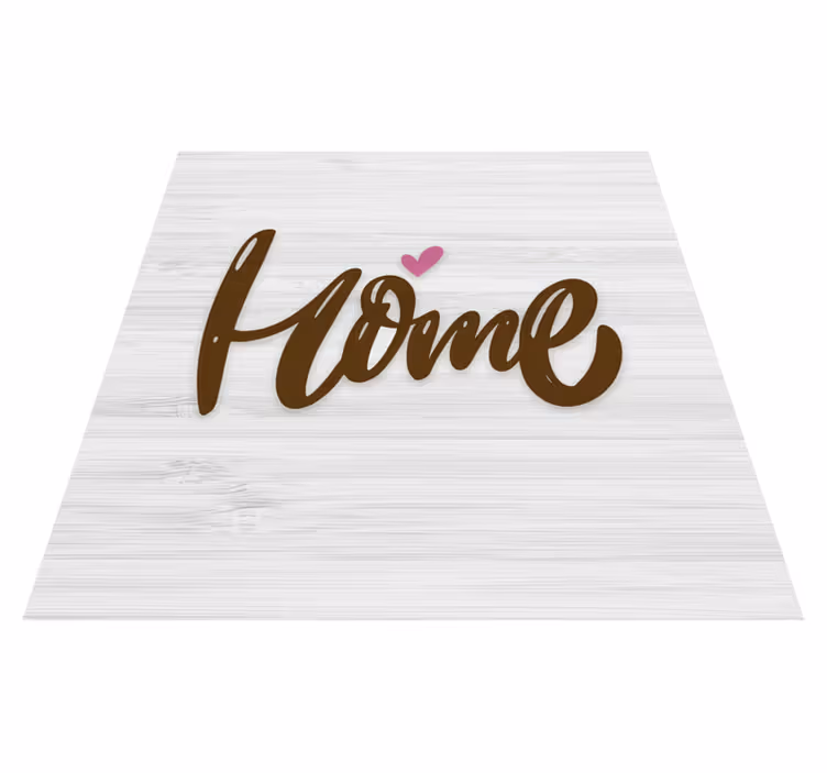 Quote rug vintage white home on wooden plank 3 - TenStickers
