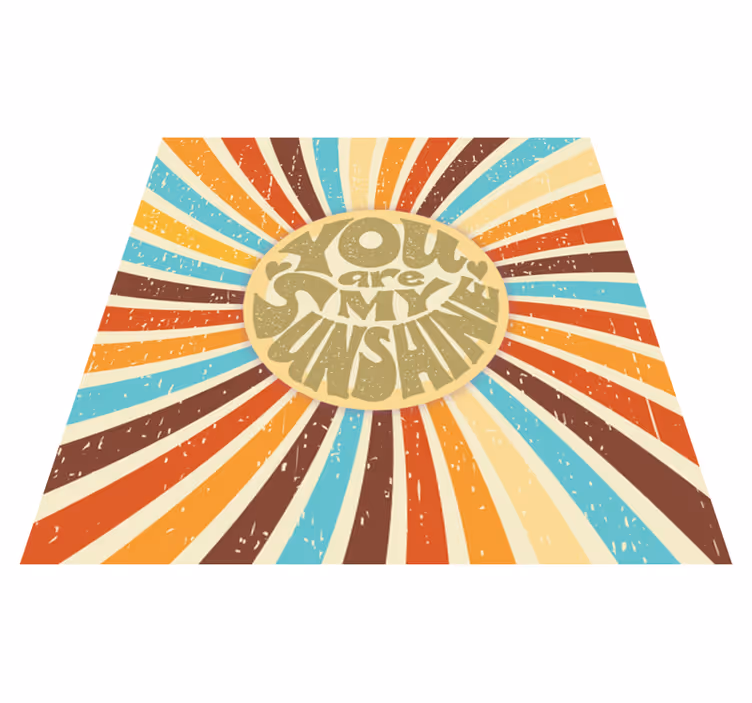 You are my sunshine quote rug - TenStickers