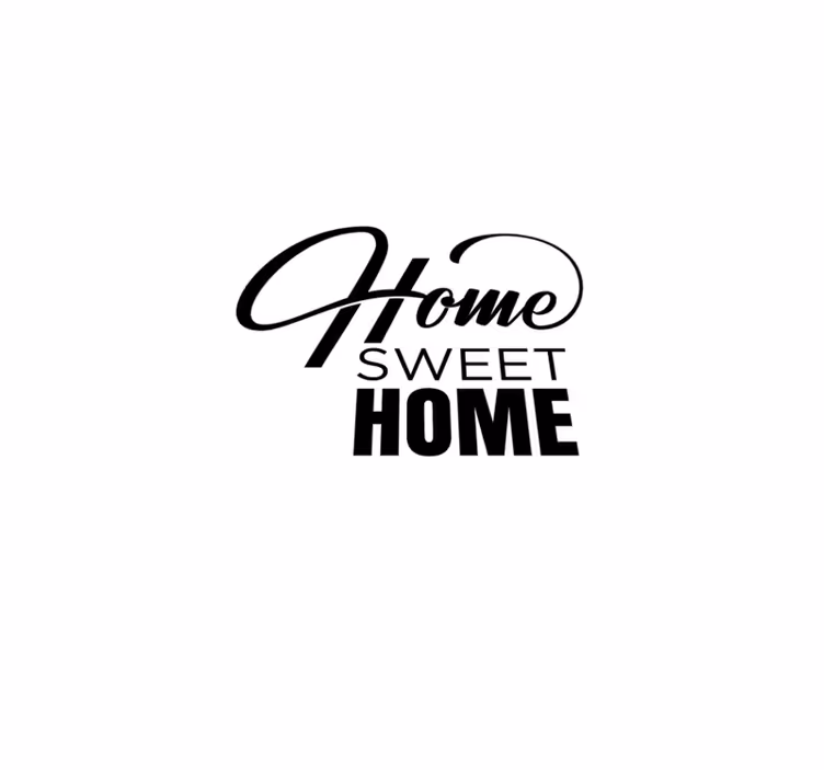 Quote rug home sweet home minimalist style 3 - TenStickers