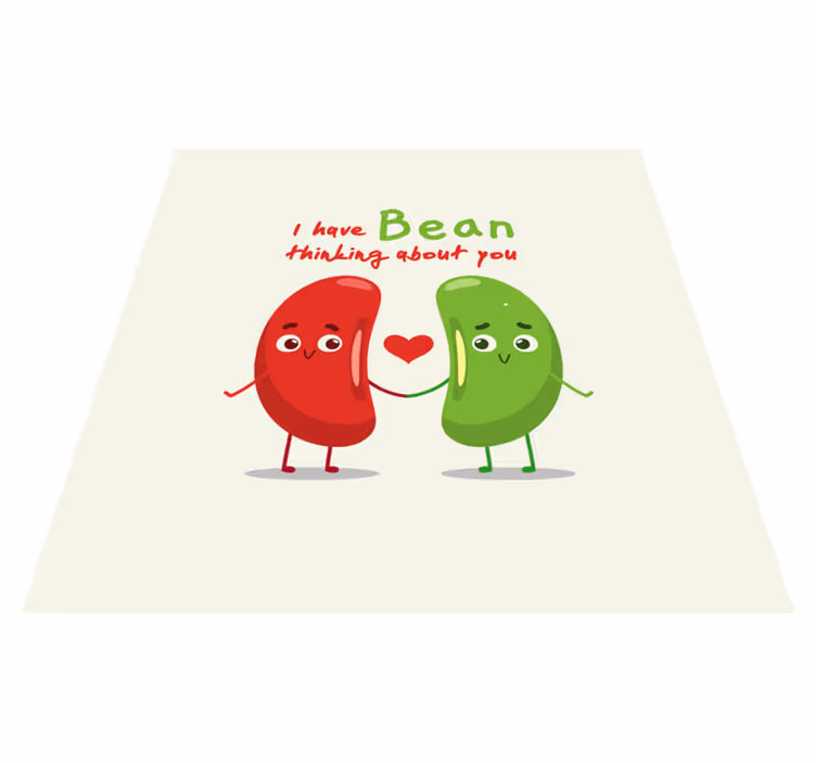 Quote rug with humorous beans saying - TenStickers