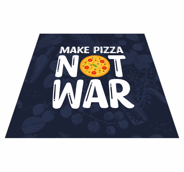 Quote rug fun quotes make pizza - TenStickers