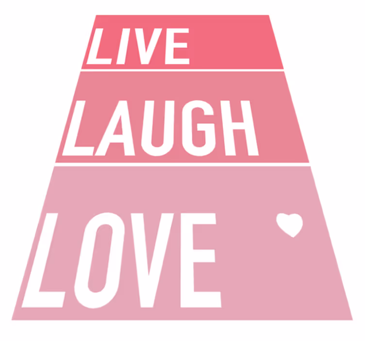 Simple quote pink quote rug - TenStickers
