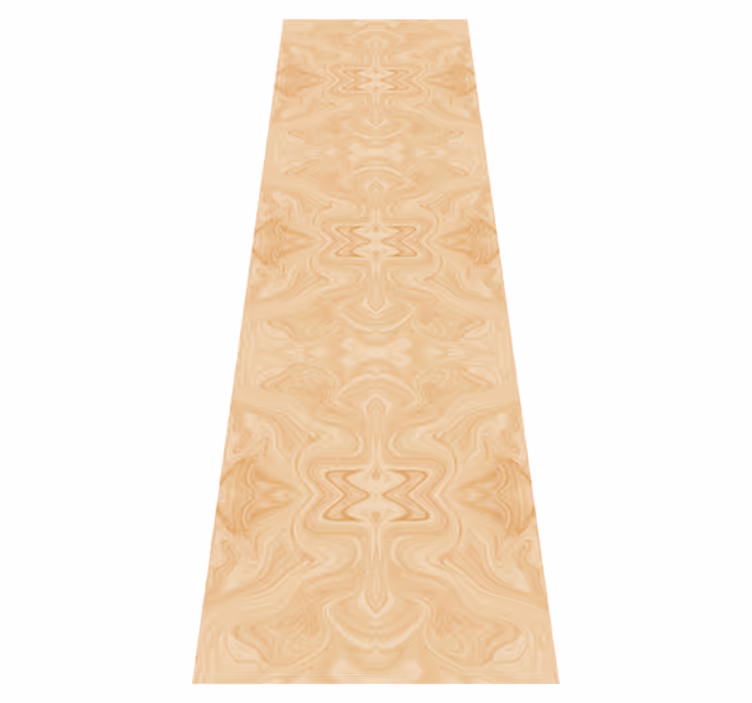 Texture rug in beige japandi pattern style - TenStickers