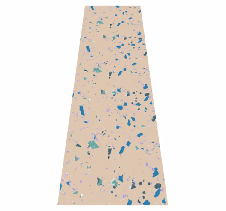 Texture rug in colorful terrazzo stone design - TenStickers