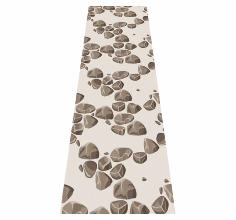 Texture rug worn out modern rustic stones - TenStickers