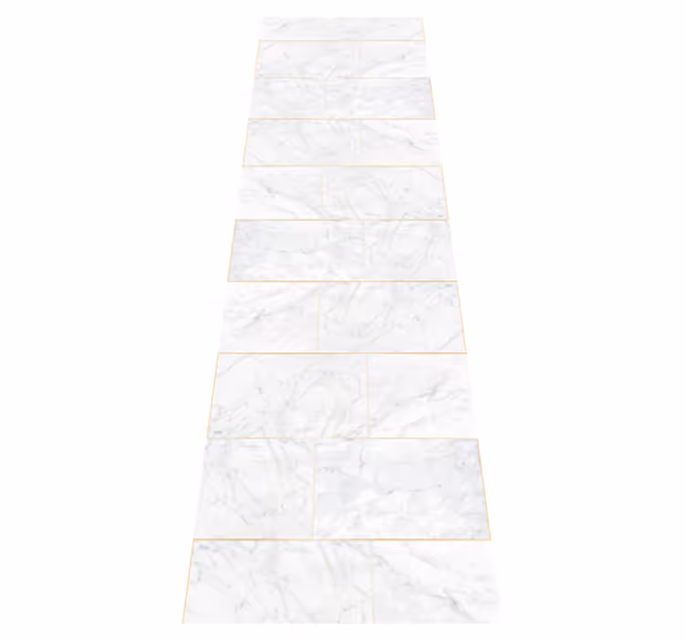 Texture rug in gray tones and gold marble - TenStickers