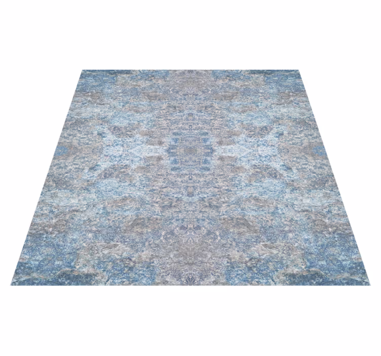 Texture rug in light blue and beige marble - TenStickers