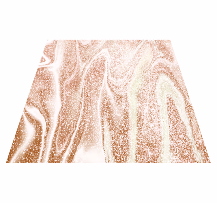 Texture rug in pink and gold marble effect - TenStickers