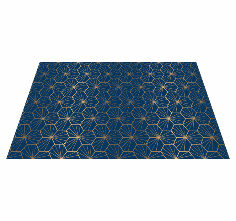 Geometric rug with elegant geometric design - TenStickers