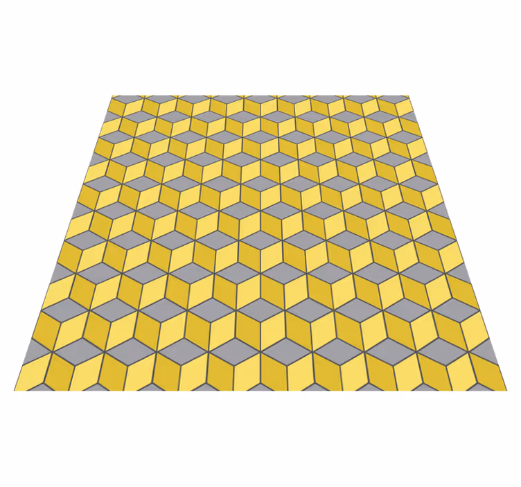 Geometric rug in pantone squares - TenStickers